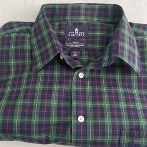 2/$32 Stafford Travel Performance Super buttons down shirt